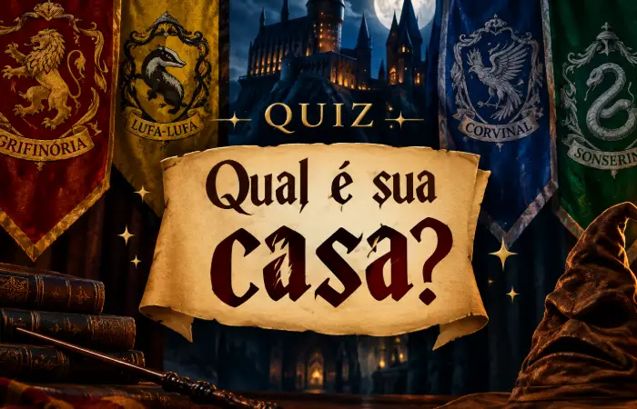 Qual é a sua casa de Harry Potter?