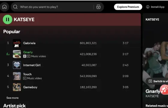 Música favorita do katseye