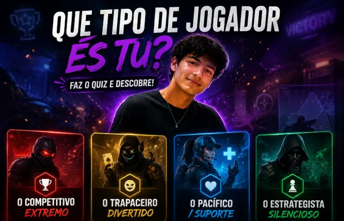 Que tipo de jogador és tu na vida real?