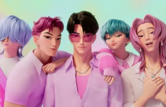 Qual é o nome do Boy Group no filme?