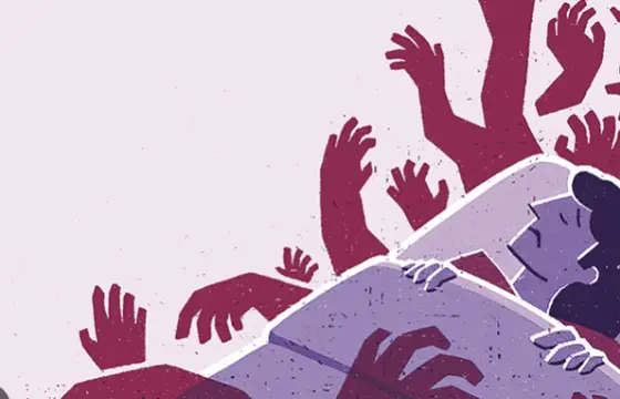 Tem sonhos ou pesadelos perturbadores relacionados com experiências difíceis?